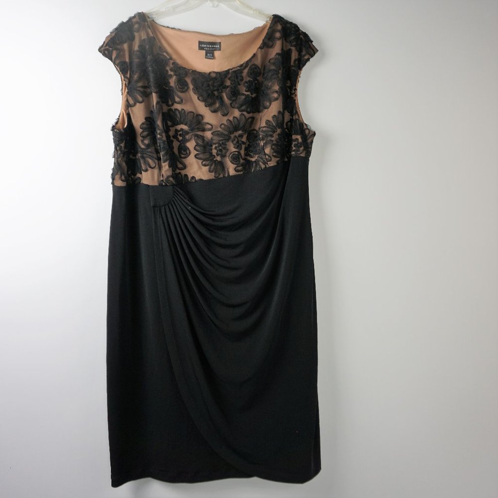 Connected Apparel 20w Knee high Black dress